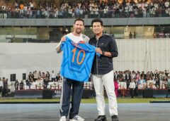 Fans Go Crazy – Legends Meet at Wankhede! Sachin Tendulkar Meets Lionel Messi